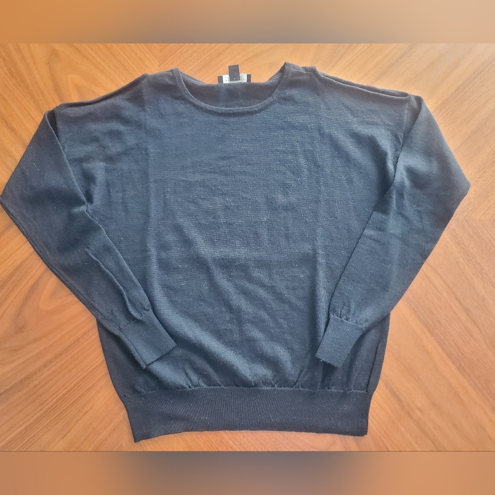 Ann Taylor cold shoulder sweater, size S, 100% Merino wool
